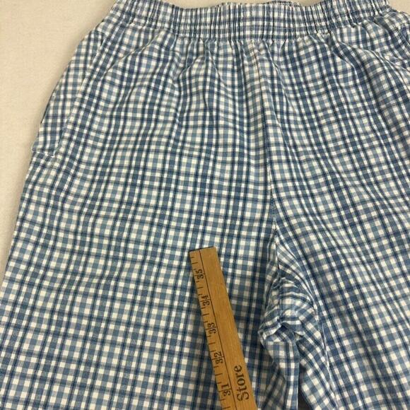 Koret City Blues Pants Womens 10 Blue Pull On Plaid Pockets Vintage - Picture 4 of 12